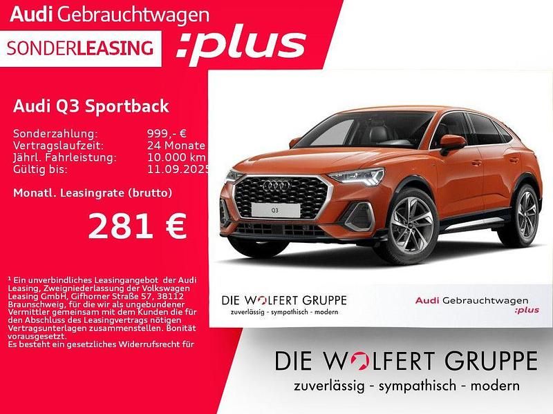 Orange Gebraucht 2024 Audi Q3 Sportback S-Line SUV | 41.495 € (Fairer Preis) - Bild 1/4