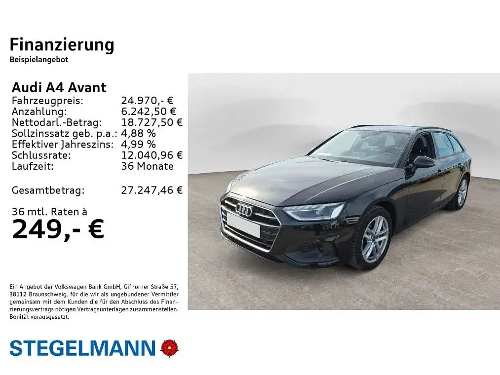 Gebraucht Audi A4 Ambiente 163 PS (119 kW) 2023 Brillantschwarz Kombi