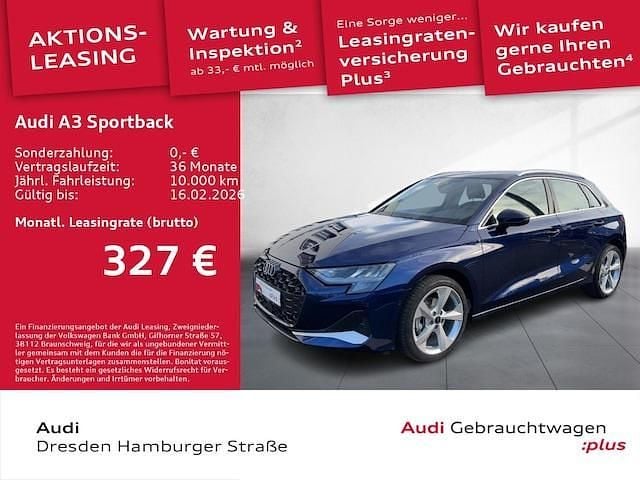 Navarrablau metallic Gebraucht 2025 Audi A3 Advanced Plus Limousine | 31.390 € (Superpreis) - Bild 1/3