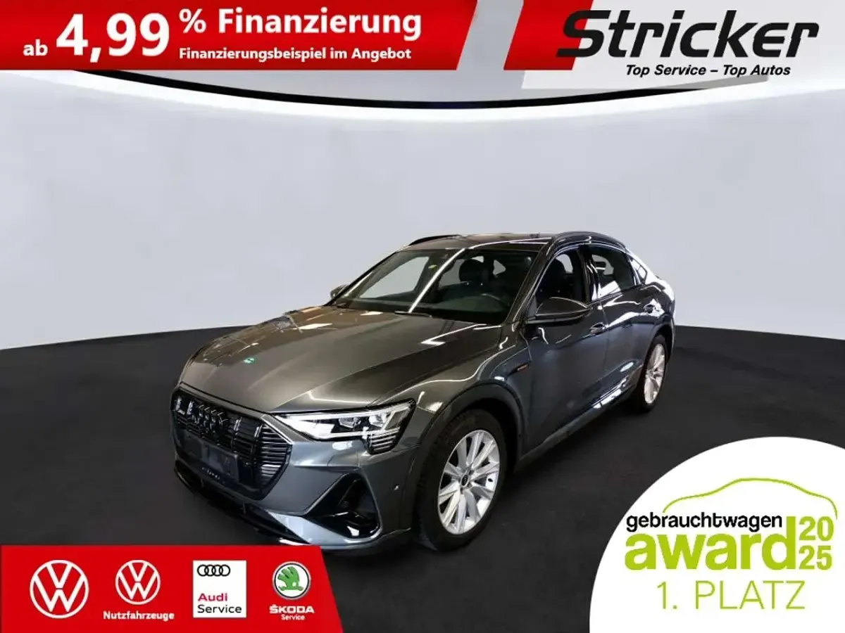 Gebraucht Audi e-tron Sportback S-Line 300 kW (408 PS) 2023 Grau SUV