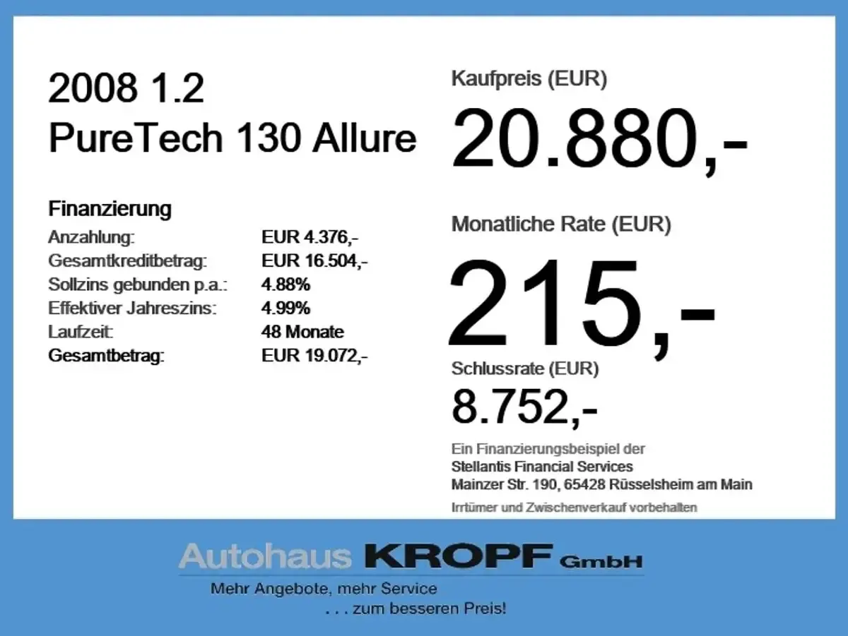 Gebraucht Peugeot 2008 Allure 131 PS (96 kW) 2024 Lackierung schwarz perla nera/ SUV