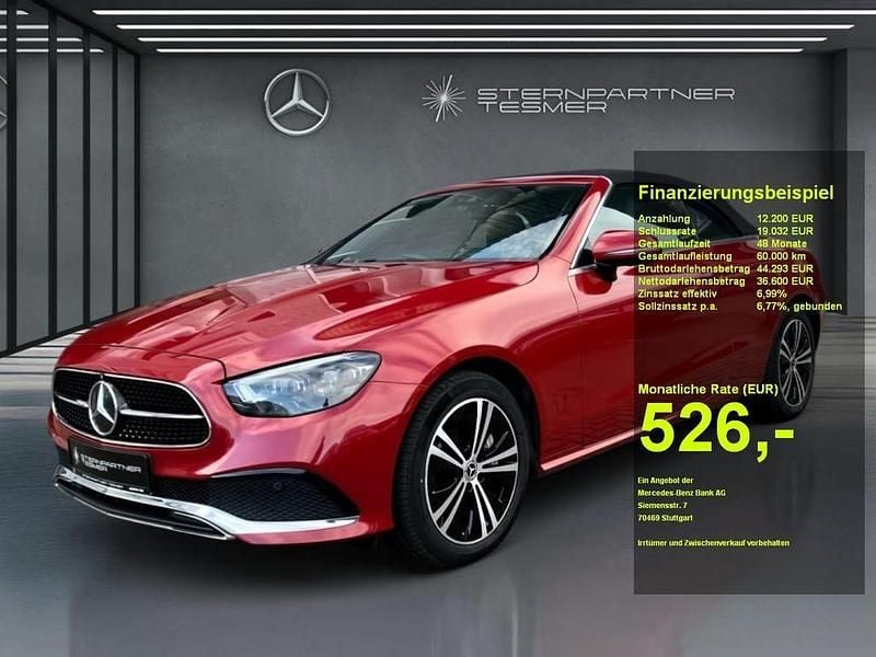 Rot Gebraucht 2020 Mercedes E450 Avantgarde Cabrio | 48.450 € (Guter Preis) - Bild 1/3