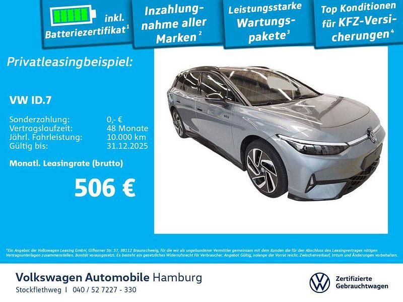 Blau Gebraucht 2025 VW ID.7 GTX Limousine | 53.990 € - Bild 1/3