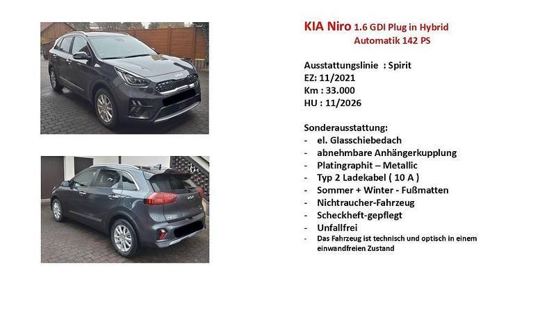 Grau Gebraucht 2021 Kia Niro Spirit SUV | 20.750 € (Fairer Preis) - Bild 1/4