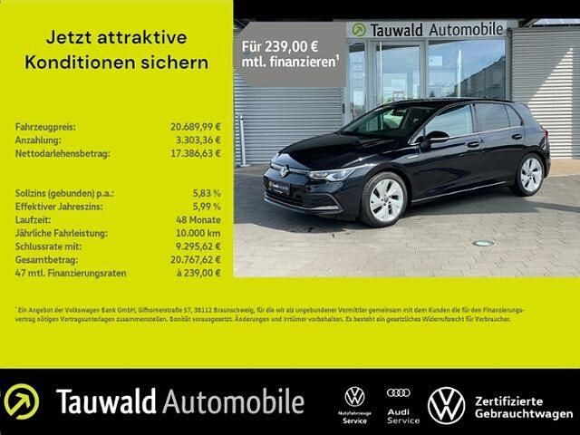 Schwarz Gebraucht 2020 VW Golf VIII Style Limousine | 20.691 € (Guter Preis) - Bild 1/2