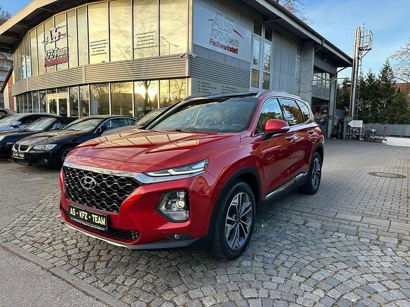 Rot Gebraucht 2019 Hyundai Santa Fe Premium SUV | 24.500 € (Etwas zu teuer) - Bild 1/4