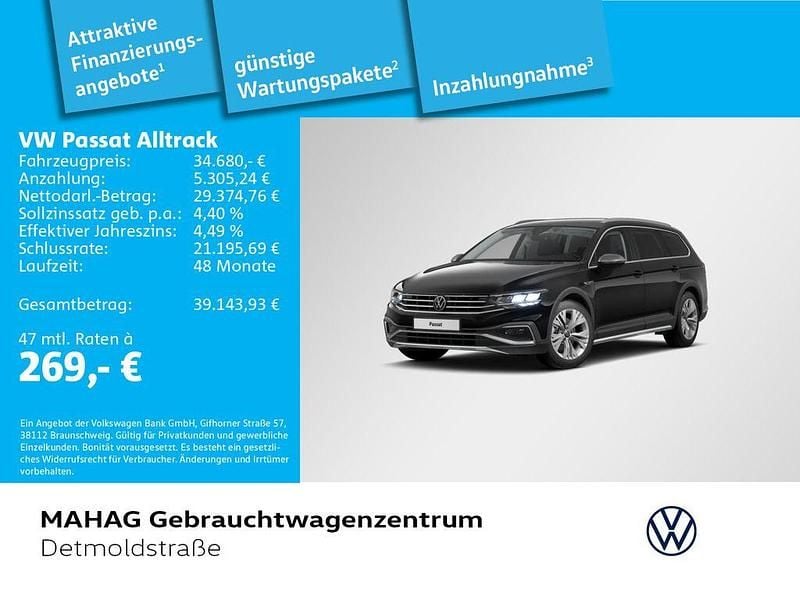 Gebraucht VW Passat Alltrack 200 PS (147 kW) 2024 Deep black perleffekt Kombi
