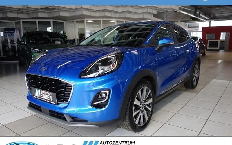 Blau Gebraucht 2021 Ford Puma Gen-E Titanium X SUV | 17.778 € - Bild 1/4