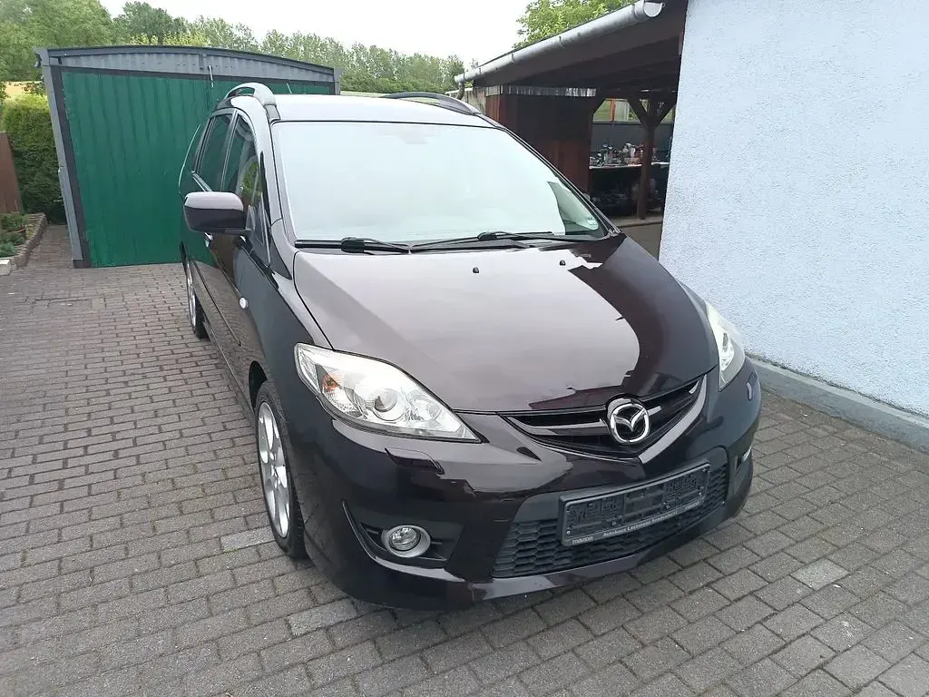 Gebraucht Mazda 5 Active 145 PS (106 kW) 2010 Braun Van / Kleinbus