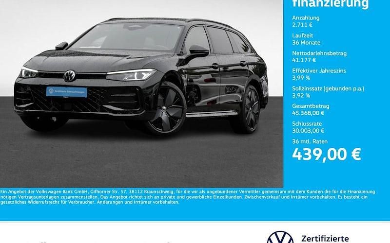 Schwarz Gebraucht 2024 VW Passat R-line Kombi | 43.888 € (Guter Preis) - Bild 1/4