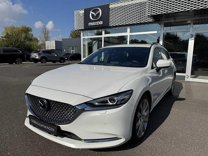 Rhodium white Gebraucht 2024 Mazda 6 Takumi-Line Kombi | 29.490 € (Guter Preis) - Bild 1/4