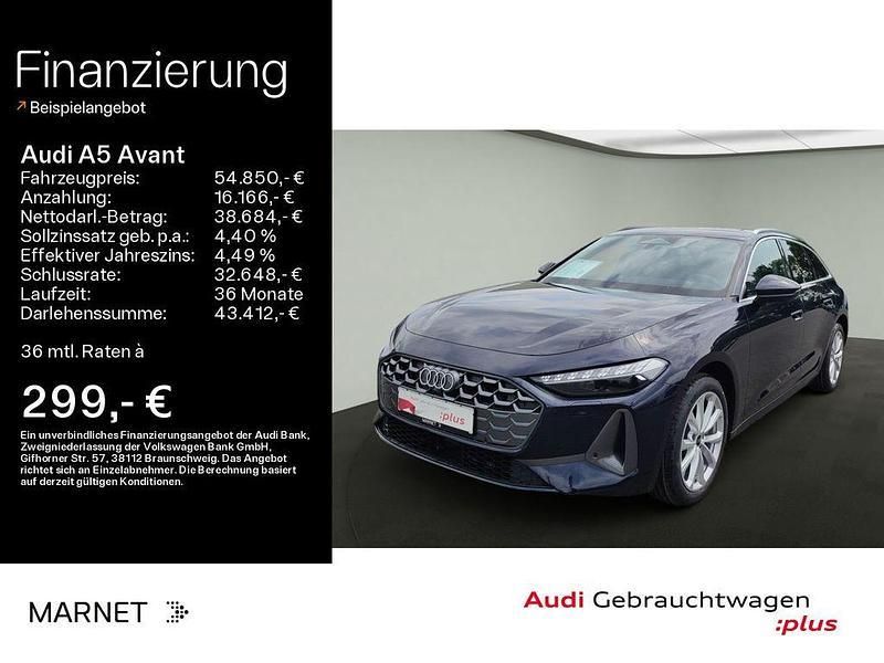 Firmamentblau metallic Gebraucht 2025 Audi A5 Advanced Coupé | 54.850 € (Guter Preis) - Bild 1/4