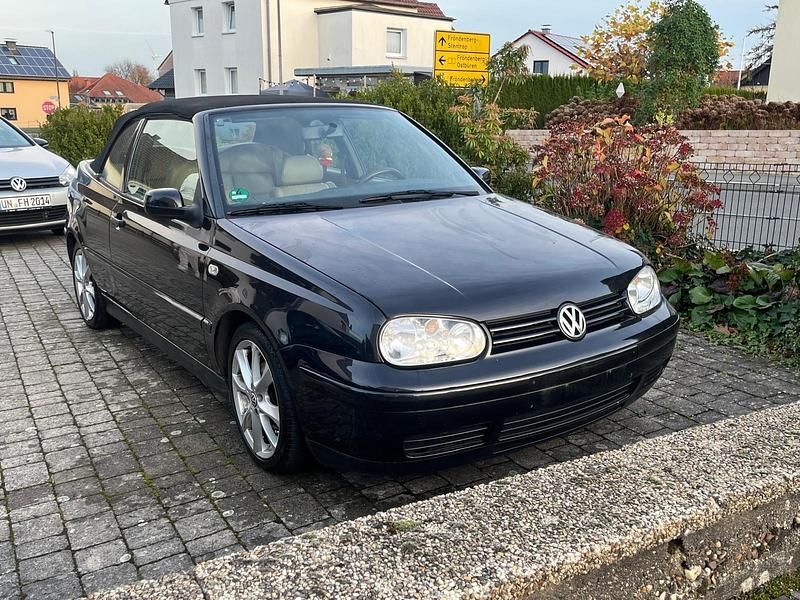 Schwarz Gebraucht 2001 VW Golf Cabriolet Cabrio | 900 € - Bild 1/4