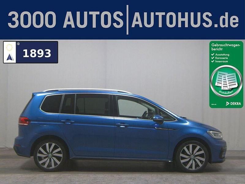 Blau Gebraucht 2019 VW Touran R-line Van / Kleinbus | 16.980 € (Superpreis) - Bild 1/4