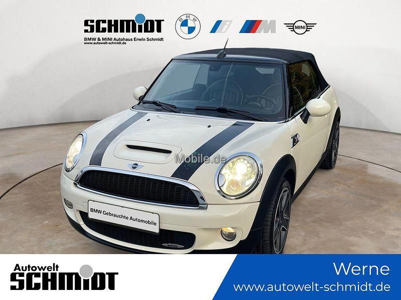 Weiß Gebraucht 2010 Mini John Cooper Works Cabriolet Cabrio | 7.190 € (Superpreis) - Bild 1/4