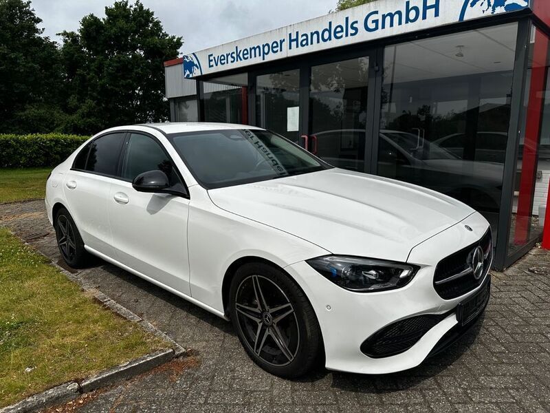 Polarweiss unilack Gebraucht 2023 Mercedes C300 AMG Limousine | 36.900 € (Superpreis) - Bild 1/4