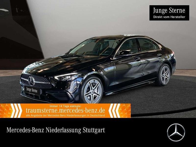 Schwarz Gebraucht 2023 Mercedes C200 AMG Limousine | 41.490 € (Fairer Preis) - Bild 1/3