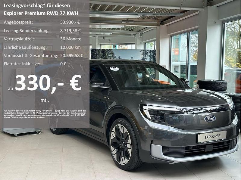 Grau Neu 2024 Ford Explorer Premium SUV | 53.930 € - Bild 1/4