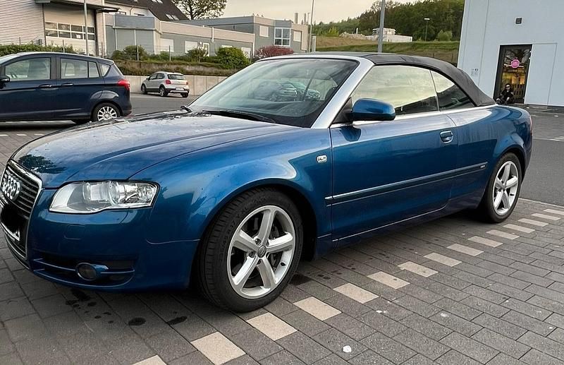 Blau Gebraucht 2008 Audi A4 Cabriolet S-Line Cabrio | 5.500 € (Superpreis) - Bild 1/4