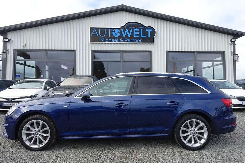 Scubablau metallic Gebraucht 2018 Audi A4 S-Line Kombi | 21.990 € (Fairer Preis) - Bild 1/4