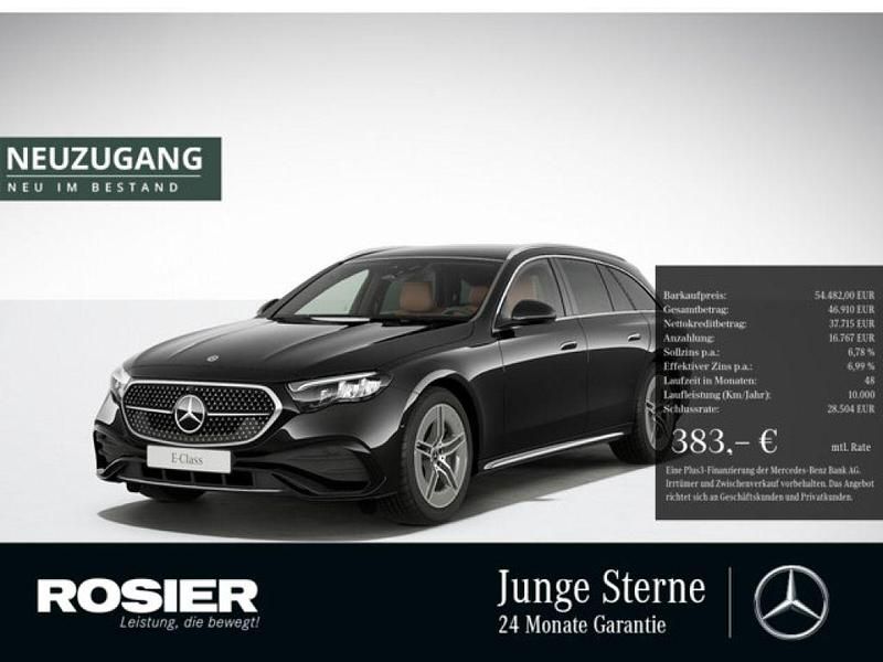 Schwarz / obsidianschwarz (metallic) Gebraucht 2024 Mercedes E300 AMG Kombi | 54.482 € (Teuer) - Bild 1/4