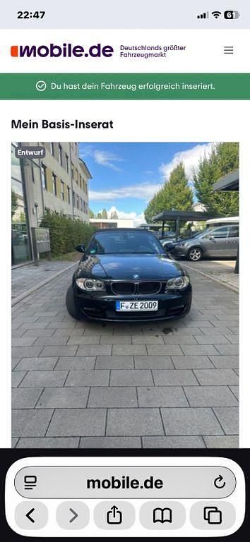 Gebraucht BMW 118 Cabriolet 143 PS (105 kW) 2011 Schwarz Cabrio