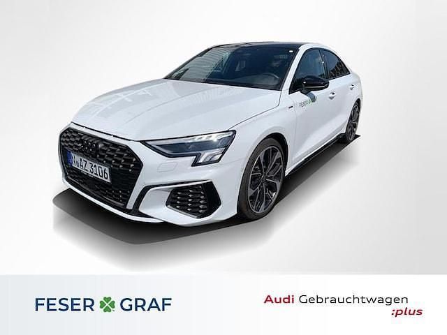 Gletscherweiß metallic Gebraucht 2024 Audi A3 S-Line Limousine | 39.946 € - Bild 1/4