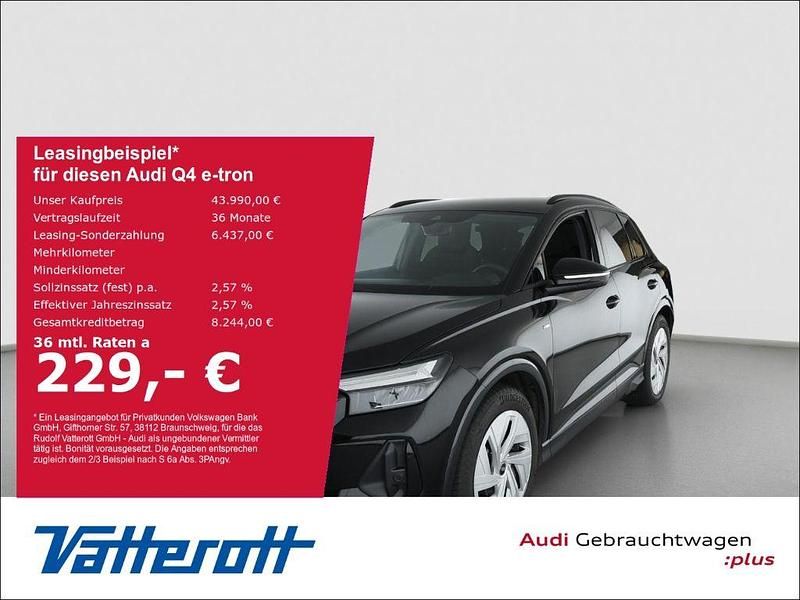 Mythosschwarz metallic Gebraucht 2025 Audi Q4 e-tron Ambiente SUV | 43.990 € (Guter Preis) - Bild 1/4