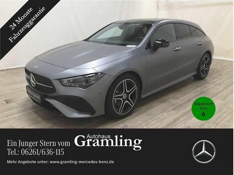 Manufaktur mountaingrau magno Gebraucht 2023 Mercedes CLA180 Shooting Brake AMG Kombi | 35.868 € (Teuer) - Bild 1/4