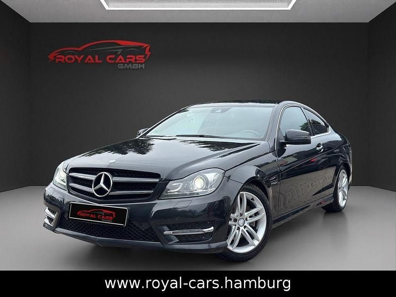 Schwarz Gebraucht 2014 Mercedes C250 AMG line Coupé | 13.790 € - Bild 1/4