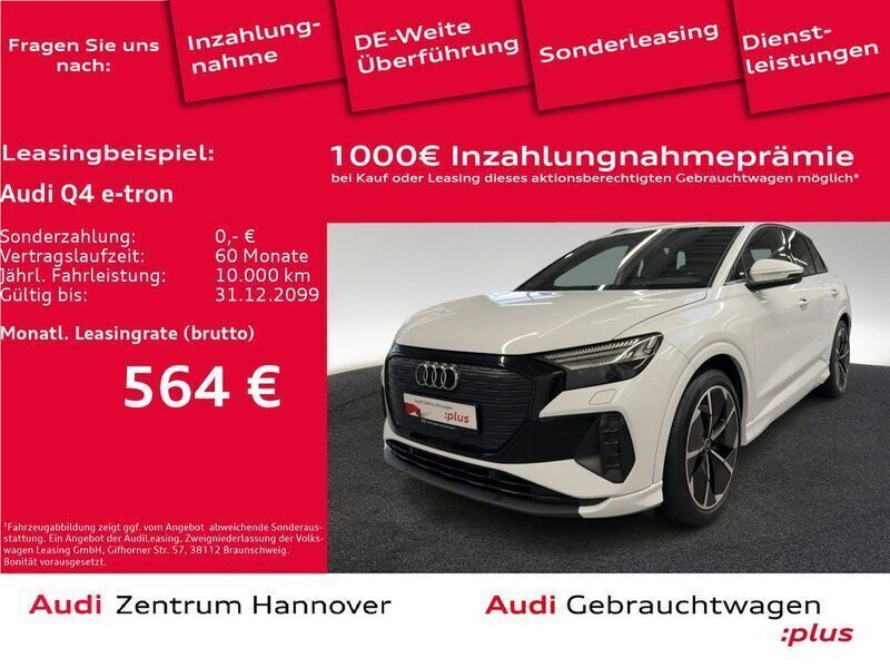 Gletscherweiß metallic Gebraucht 2022 Audi Q4 e-tron Ambiente SUV | 36.350 € (Teuer) - Bild 1/4