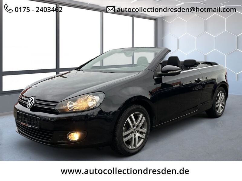 Schwarz Gebraucht 2013 VW Golf Cabriolet Basis Cabrio | 9.700 € (Fairer Preis) - Bild 1/4