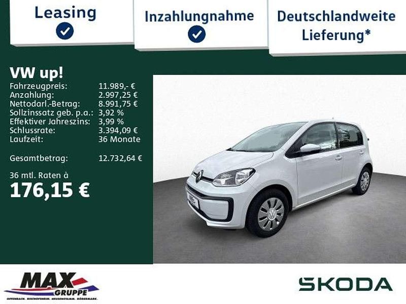 Weiß Gebraucht 2022 VW up! Kleinwagen | 11.989 € (Fairer Preis) - Bild 1/3