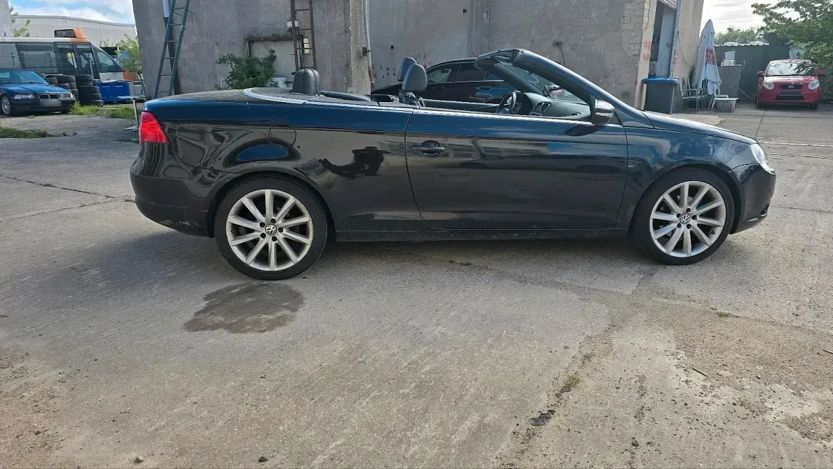 Brugt VW Eos 122 HK (89 kW) 2009 Sort Cabriolet