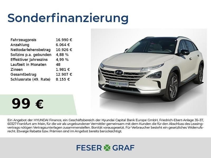 White (weiss) Gebraucht 2022 Hyundai Nexo Prime SUV | 16.990 € (Fairer Preis) - Bild 1/4