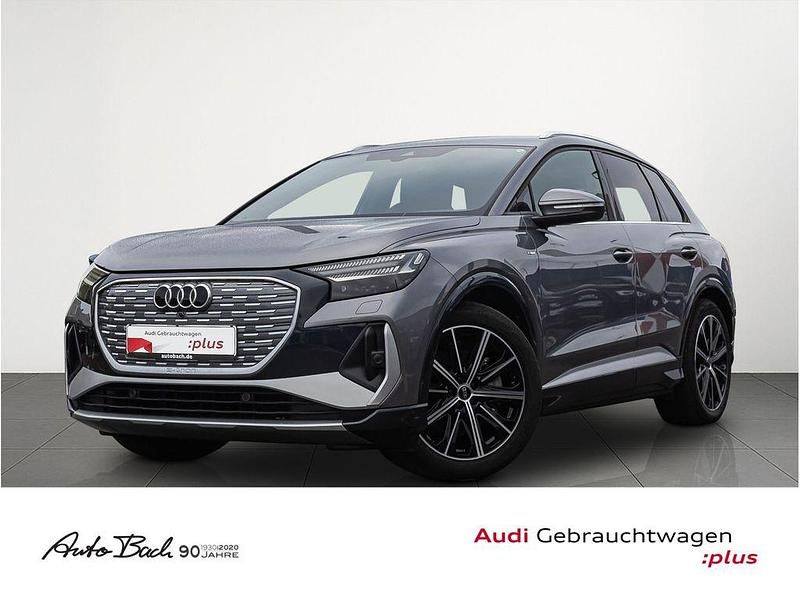 Taifungrau metallic Gebraucht 2022 Audi Q4 e-tron S-Line SUV | 24.970 € (Superpreis) - Bild 1/4