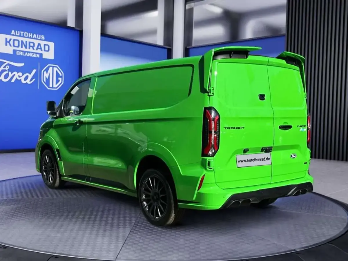 Nouvelle Ford Transit Custom 170 ch (125 kW) 2025 Vert Pick-up