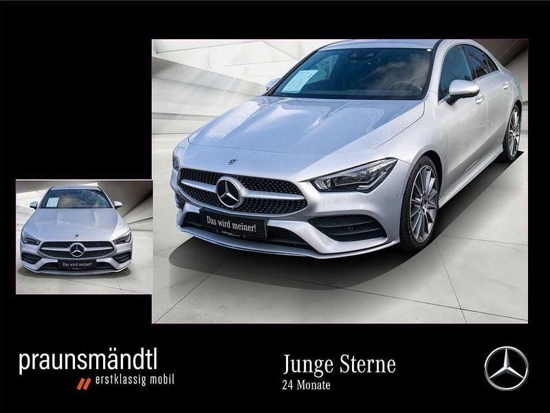 Silber Gebraucht 2020 Mercedes CLA200 AMG line Limousine | 26.790 € (Etwas zu teuer) - Bild 1/4