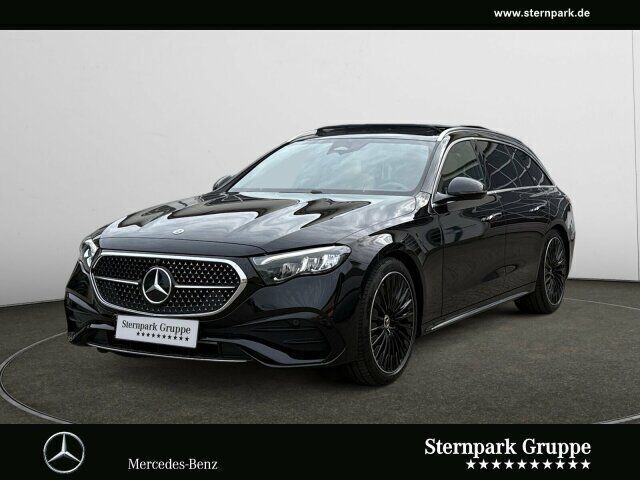 Lack obsidianschwarz Gebraucht 2024 Mercedes E300 AMG Kombi | 65.890 € - Bild 1/4