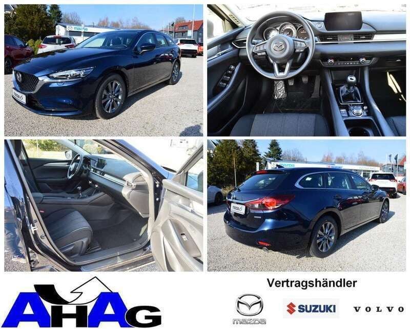 Deep crystal blue Gebraucht 2024 Mazda 6 Prime-Line Kombi | 28.480 € (Superpreis) - Bild 1/4