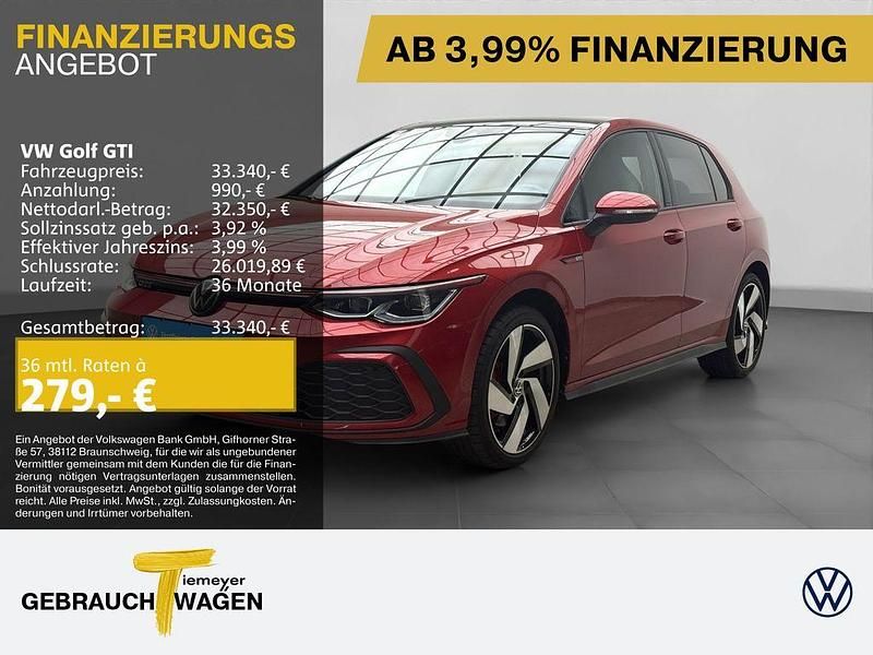 Rot Neu 2024 VW Golf VIII GTI Limousine | 33.340 € (Superpreis) - Bild 1/4