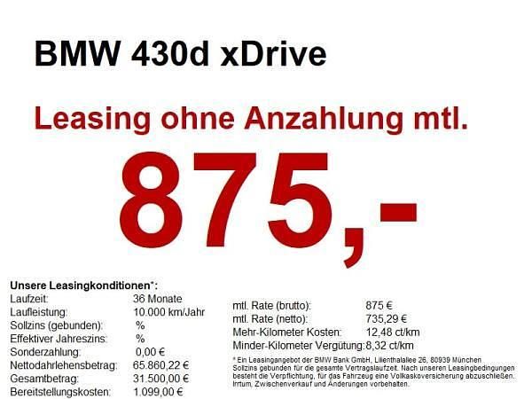 Neu BMW 430 M Sport 286 PS (210 kW) 2026 Grau (bmw individual dravitgrau meta) Coupé