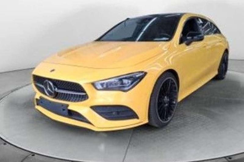 Sonnengelb Gebraucht 2020 Mercedes CLA220 AMG line Limousine | 25.799 € (Superpreis) - Bild 1/4