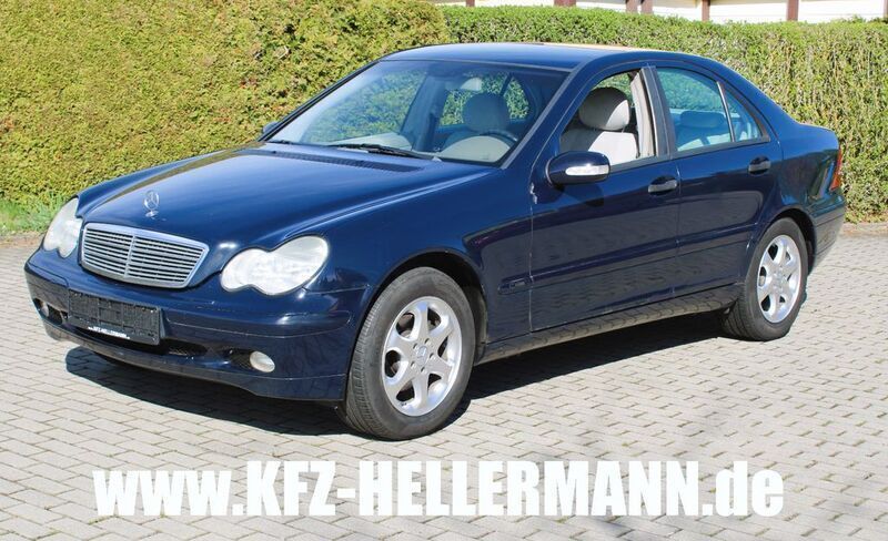 Blau Gebraucht 2000 Mercedes C200 Elegance Limousine | 995 € (Superpreis) - Bild 1/4
