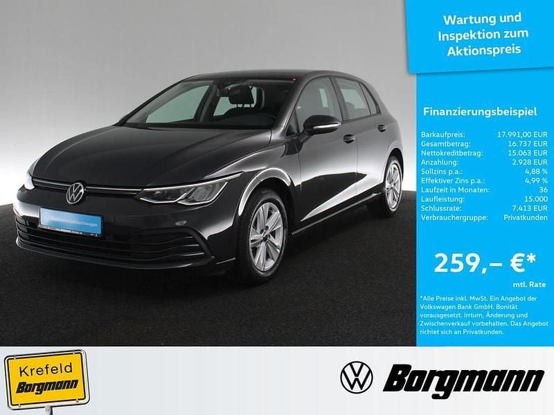 Grau Gebraucht 2021 VW Golf Life Limousine | 17.991 € (Fairer Preis) - Bild 1/3