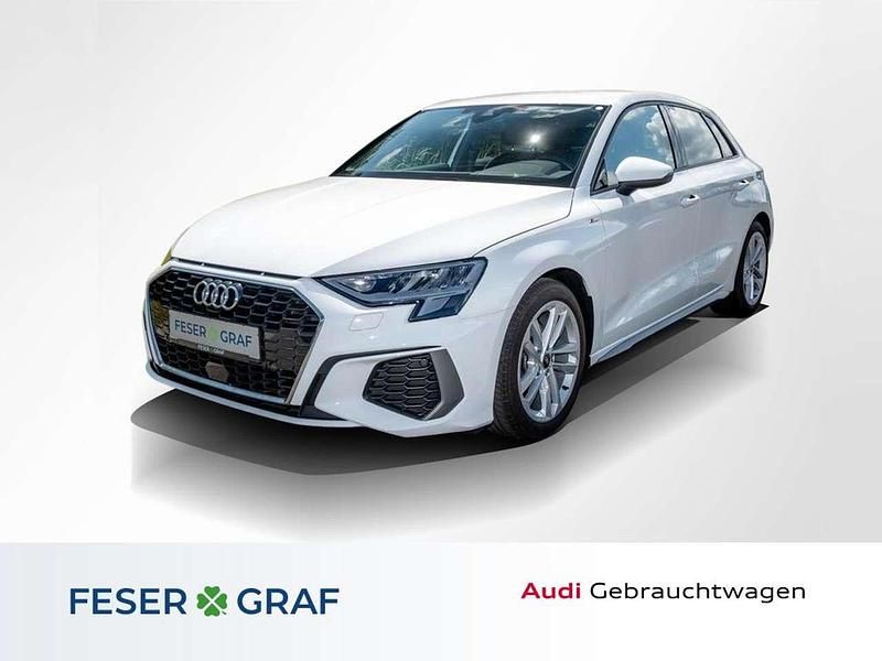 Ibisweiß Gebraucht 2023 Audi A3 S-Line Limousine | 28.990 € (Fairer Preis) - Bild 1/4