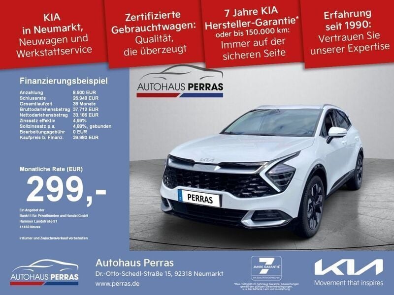 Deluxeweiss Gebraucht 2023 Kia Sportage Spirit SUV | 39.980 € (Etwas zu teuer) - Bild 1/4