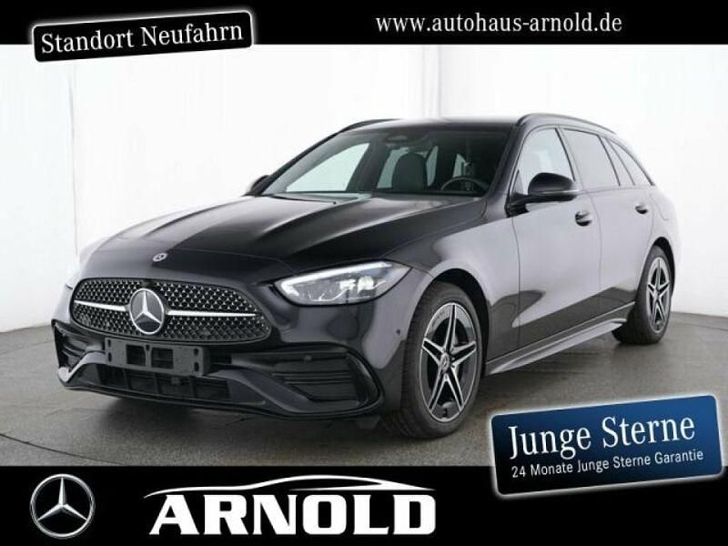 Schwarz Gebraucht 2024 Mercedes C300e AMG line Kombi | 41.850 € (Superpreis) - Bild 1/3