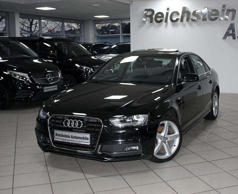 Mythosschwarz Gebraucht 2015 Audi A4 S-Line Limousine | 11.980 € - Bild 1/4