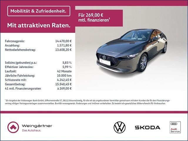 Grau Gebraucht 2020 Mazda 3 Limousine | 14.470 € - Bild 1/2